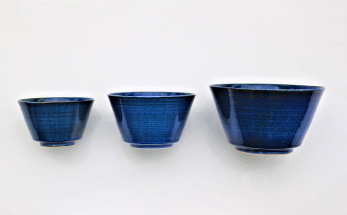 【波佐見焼】藍巻 スタイルボール ボウル （いれこ） 3点セット【協立陶器】 [TC41]