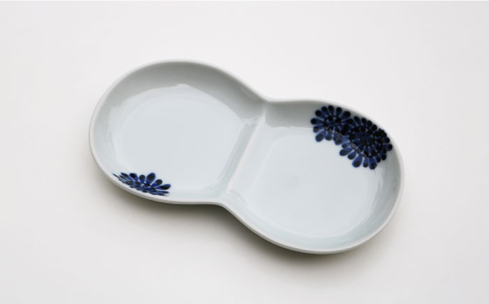 【波佐見焼】たこ唐草 ミニ プレート・そばちょこ ペアセット【協立陶器】 [TC56]