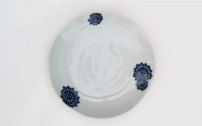 【波佐見焼】たこ唐草 8寸皿 プレート 約24cm ペア【協立陶器】 [TC59]