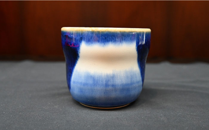 【波佐見焼】富士のぞき カップ （呉・朱） 湯呑み ペアカップ【協立陶器】 [TC93]