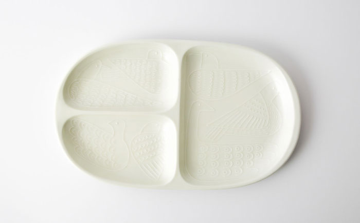 【波佐見焼】bird プレート 2点セット（茶×ホワイト） 【アイユー】 [UA38]