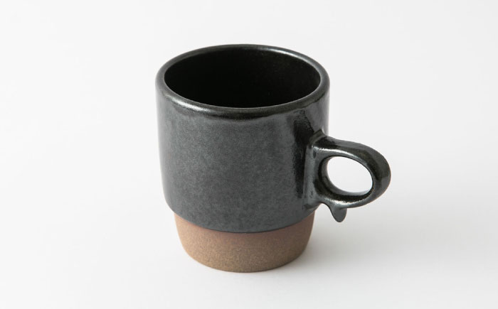 【波佐見焼】KIRITORU IRON マグカップ 2点セット(ブラック×ボルドー）【アイユー】 [UA43]