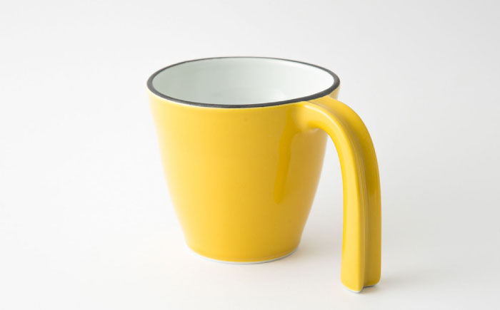 【波佐見焼】eマグ ペアセット（イエロー×ルリ） マグカップ【アイユー】 [UA47]