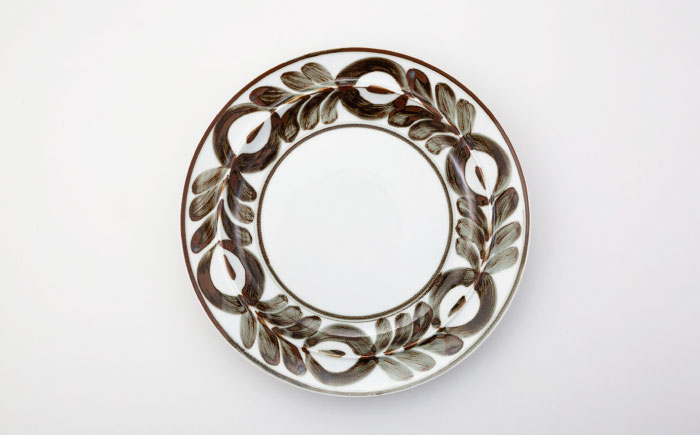 【波佐見焼】mawaribana プレート（大） 2点セット ブラウン【アイユー】 [UA50]