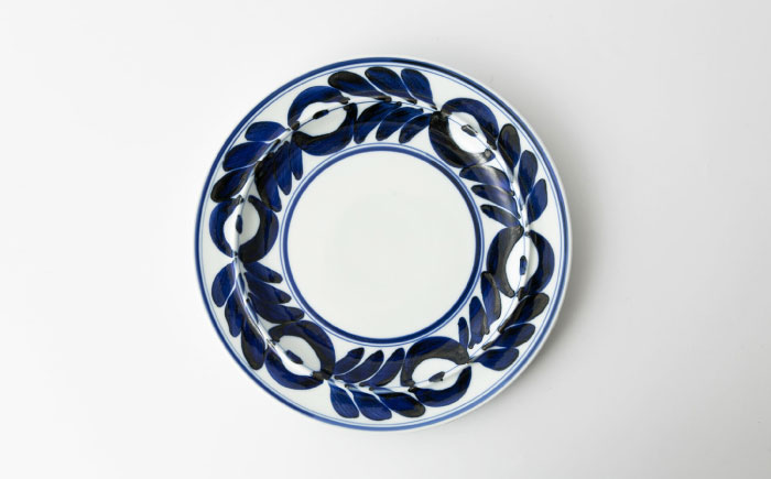 【波佐見焼】mawaribana プレート（大） 2点セット ブルー【アイユー】 [UA51]