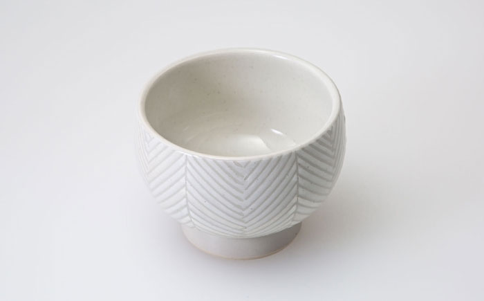 【波佐見焼】ヘリンボーン こどん 2点セット ホワイト【アイユー】 [UA59]