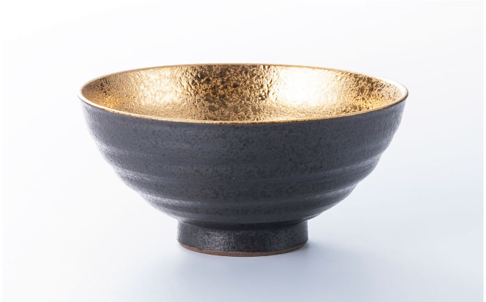 【波佐見焼】ゴールド・プラチナ 茶碗 ペアセット【不二商店】 [UC14]