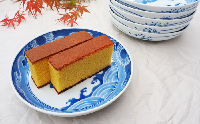 【波佐見焼】【全国伝統的工芸品公募展入選作品】墨はじき富士菊流水文 6寸皿 2枚セット【台丹窯】 [VC07]