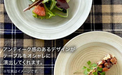 【波佐見焼】Shabby chic style 19cm プレート 4枚セット 食器 皿【和山】 [WB86]