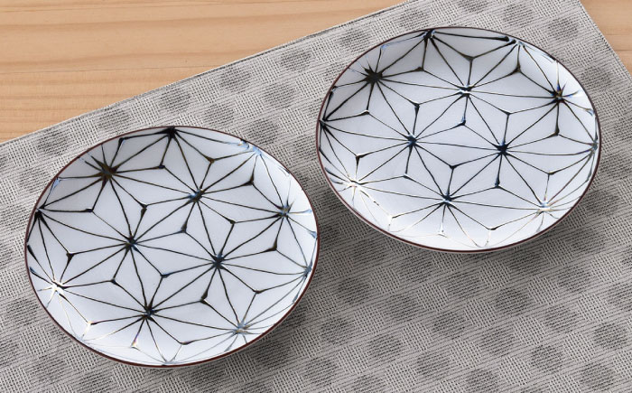 【波佐見焼】Sweet麻シリーズ 15cm プレート 2枚セット 取り皿 ケーキ皿 食器 【まるしん】 [WD36]