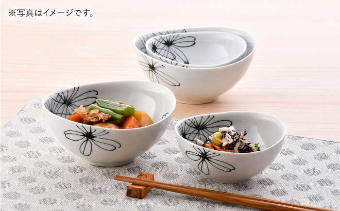 【波佐見焼】パキラ ボウル 大小4点セット【まるしん】 [WD47]