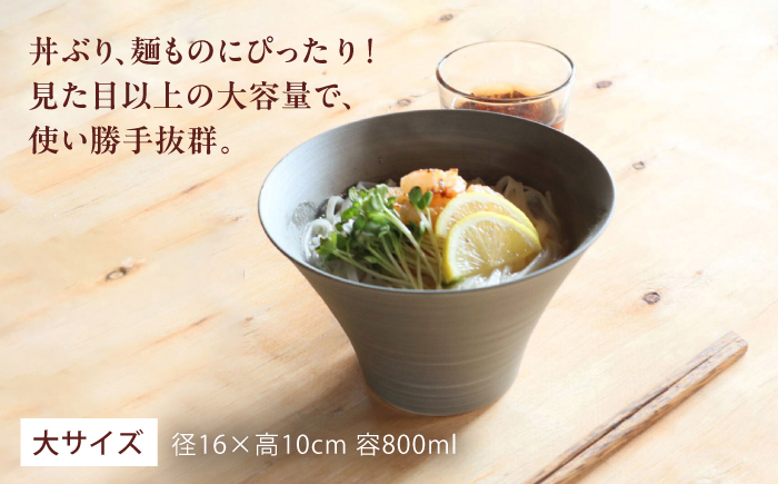 【波佐見焼】いれこ碗 シャビーグレー 計6点セット【浜陶】 [XA91]