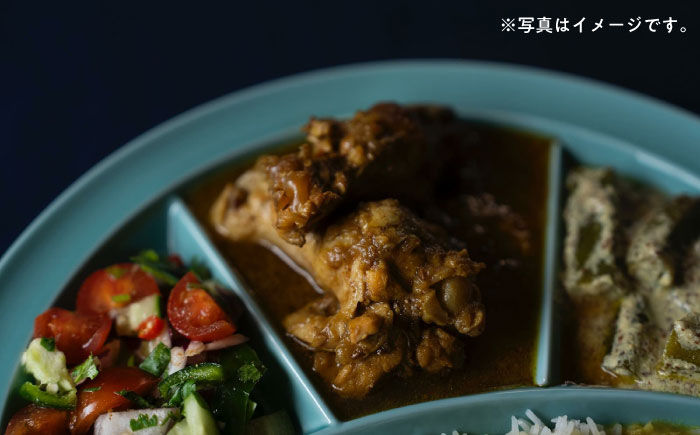 【波佐見焼】zen to ユザーン カレー皿 「仕切りが取れるカレー皿 blue」2枚セット【中善】 [YE42]