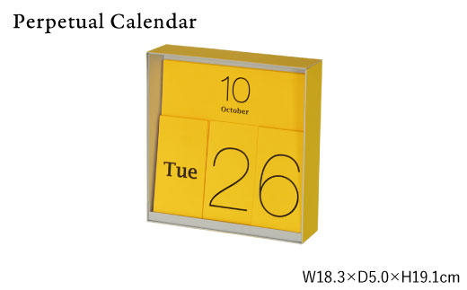 紙の インテリア enough 6点セット - イエロー 時計 鏡 カレンダー 【岩嵜紙器】 [ZA27]