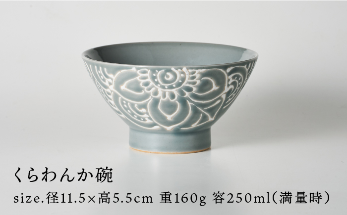 【波佐見焼】【令和4年度産】八三三米（2合） くらわんかセット くらわんか碗 茶碗 箸置き セット【翔芳窯】【波佐見陶磁器工業協同組合】 [ZD38]