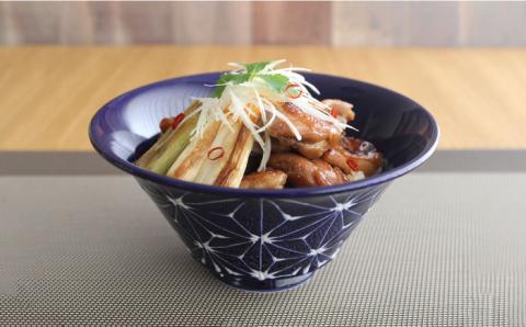 【波佐見焼】ホワイトライン麻 どんぶり 4色セット【翔芳窯】 [FE99]