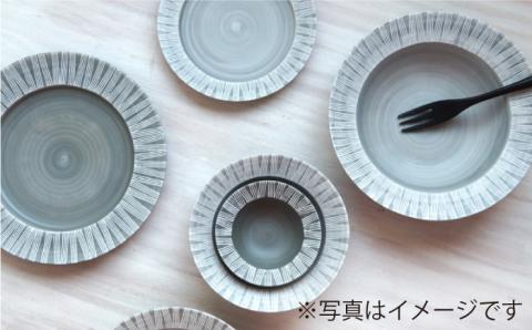 【波佐見焼】Shabby chic style カレー皿 2枚セット（ライトグレー）パスタ皿 食器 【和山】 [WB94]