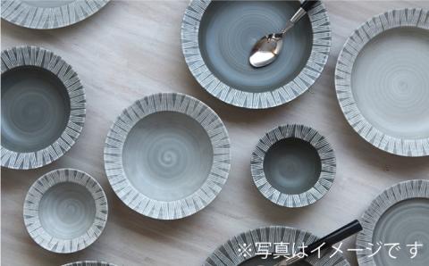 【波佐見焼】Shabby chic style カレー皿 2枚セット（ダークグレー） パスタ皿 食器 【和山】 [WB95]