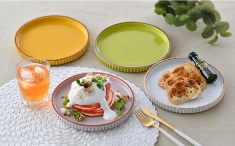 【波佐見焼】ギアシリーズ プレート 小（17.5cm） パステルカラー 4枚セット【大新窯】 [DC98]