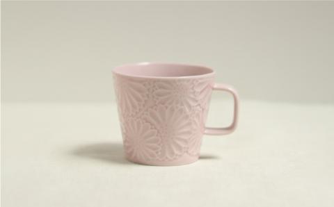 【波佐見焼】マリーゴールド マグカップ ペア（青白・ライトピンク）【翔芳窯】 [FE17]