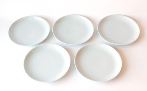 【波佐見ブランド/Common】 プレート 18cm ホワイト 5枚セット【東京西海】 [DD23]