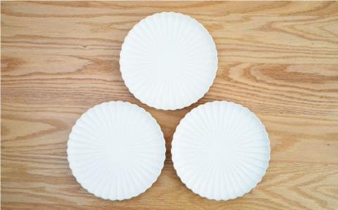 【波佐見焼】花しのぎ 和皿 小皿 （白） 3点セット【団陶器】 [PB93]