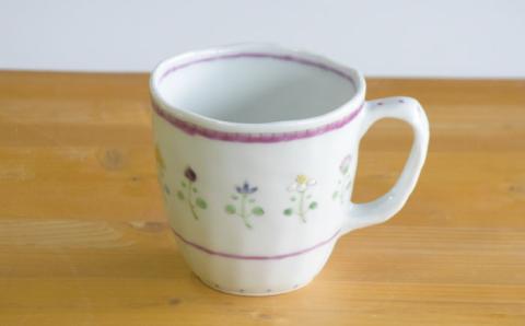 【波佐見焼】花暦 マグカップ ペアセット【藍水】 [GB43]