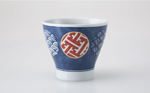 【波佐見焼】染錦文様 カップ揃 そばちょこ 5点セット【西海陶器】 1 20636 [OA243]