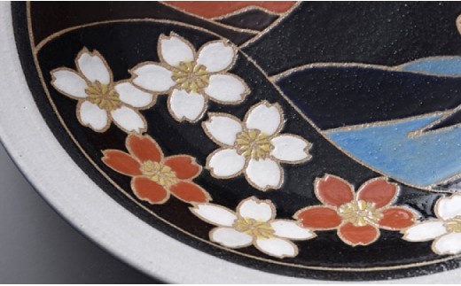 【波佐見焼】作：馬場正人 富士山 飾り皿 木箱付き 【正人窯】【くらわんか】 [AA42]