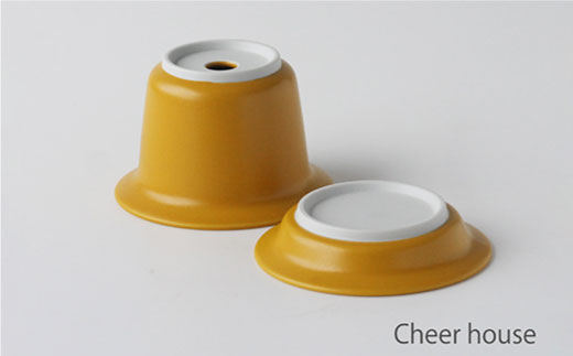 【波佐見焼】植木鉢 2色セット（イエロー・グリーン）【Cheer house】 [AC28]