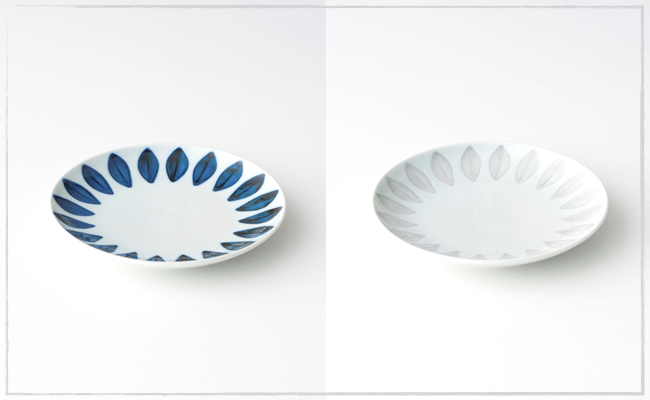 【波佐見焼】デイジー（青・グレー）マグカップ・ソーサー・プレート セット【西山】【NISHIYAMAJAPAN】 [CB04]