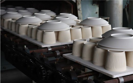 【波佐見焼】しのぎ 茶碗 (小) 5個セット【一龍陶苑】 [CC06]