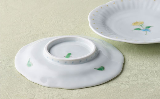 【波佐見焼】一つ花銘々皿 小皿 2枚セット【藍水】 [GB17]