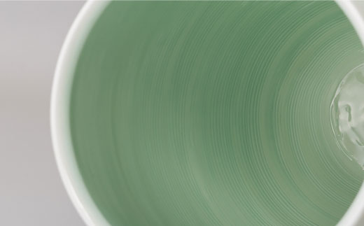 【波佐見焼】伝統工芸士・山口正美氏作 流水紋花入 花瓶 (AZ-2)【山口正右衛門窯】[KD02]