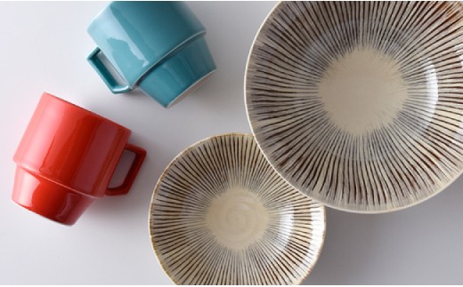 【波佐見焼】マグカップ 大鉢 小鉢 含む オリジナルセットアップ商品【マルヒロ】【光和陶器】 [NB22]