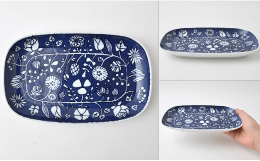 【波佐見焼】フラワーパレード 焼皿 プレート 3カラー 各2計6枚セット【福田陶器店】 [PA24]