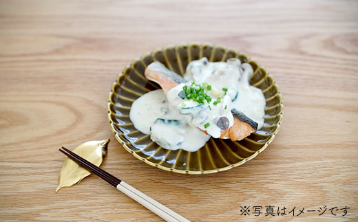 【波佐見焼】花しのぎ トリオ和皿 プレート (鶯茶・紅・墨)【団陶器】 [PB15]