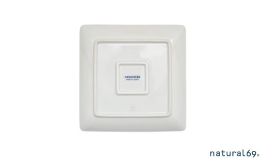 【波佐見焼】natural69 swatch 正角皿2枚セット パレット／ポロック [QA01]