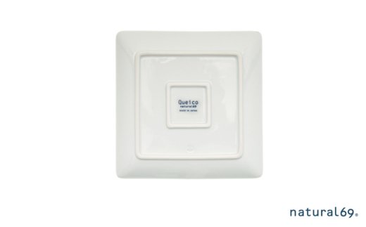 【波佐見焼】natural69 cocomarine 正角皿2枚セット マンタ／ジンベイザメ [QA03]