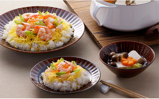 【波佐見焼】飴鎬（あめしのぎ） パーティーセット 取り皿 プレート スープカップ  【利左エ門】 [QB21]