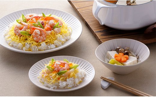 【波佐見焼】白鎬（しろしのぎ） パーティーセット 取り皿 プレート スープカップ【利左エ門】 [QB22]