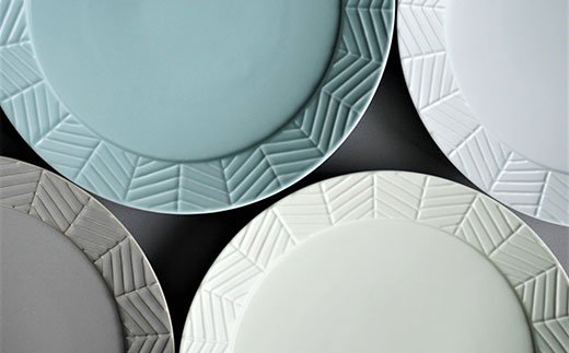 【波佐見焼】YABANE シリーズ 20cm リム プレート 4枚セット【永峰製磁】【eiho】 [RA50]