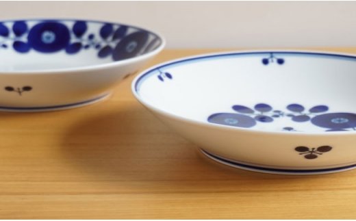 【白山陶器】【ペアセット】ブルーム フリーディッシュ 皿 【波佐見焼】 [TA31]