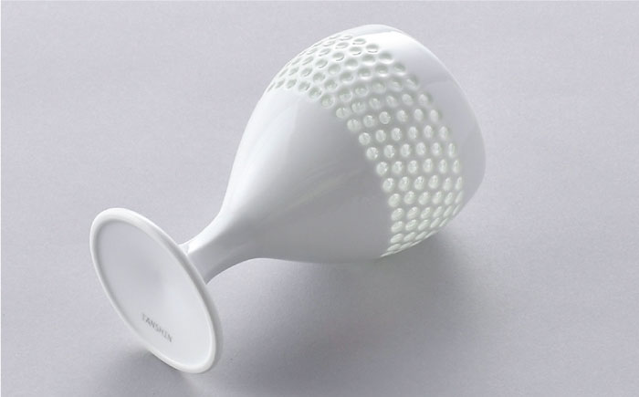 【波佐見焼】水晶プレミアム ショートワイン ペアセット 食器【丹心窯】 [AB40]