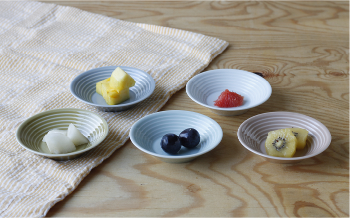 【波佐見焼】くすみカラー 小皿 5枚セット【Cheer house】 [AC108]