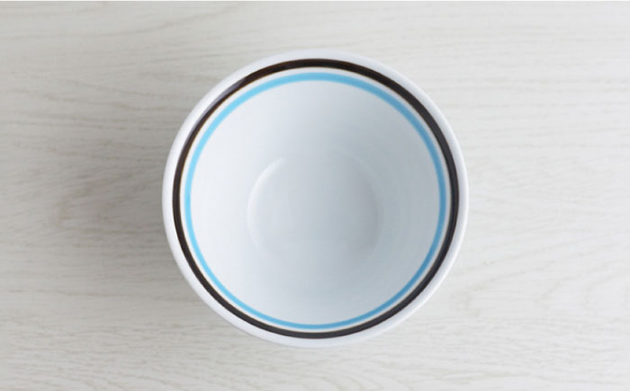 【波佐見焼】カラーボーダー おしゃれDON どんぶり 2色セット【Cheer house】 [AC128]