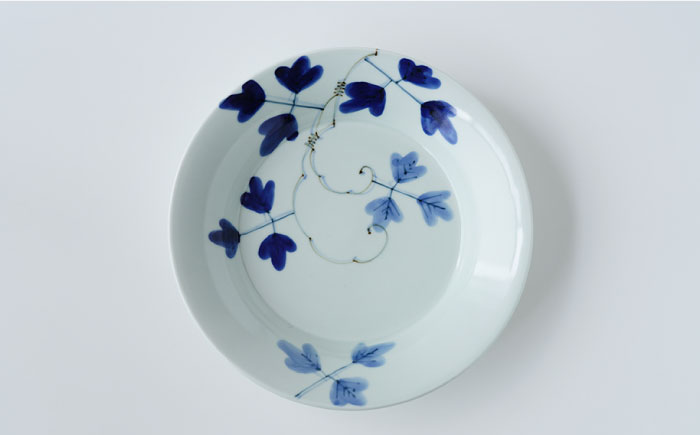 【波佐見焼】シダ紋・木の実 パスタ皿 プレート ペアセット【Cheer house】 [AC135]