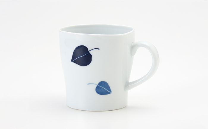 【波佐見焼】リーフ マグカップ ペア セット【Cheer house】 [AC142]