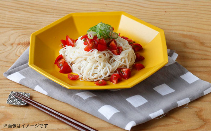 【波佐見焼】 Cheerful プレート（大）5色セット （Y/R/GL/W/BK）【Cheer house】 [AC175]