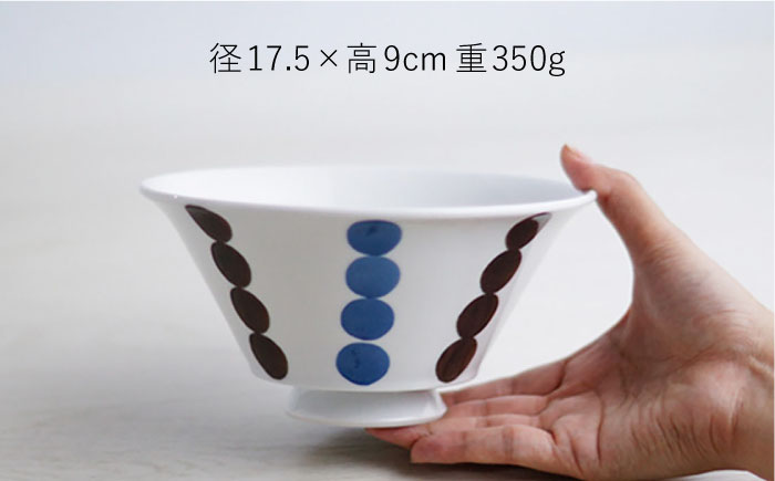 【波佐見焼】玉十草（青） おしゃれDON どんぶり  丼 器 食器 皿【Cheer house】 [AC220]